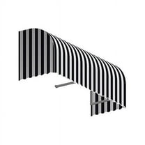 Awntech RS22-US-8KW 8.38 ft. Savannah Window & Entry Awning, Black & White - 31 x 24 in.