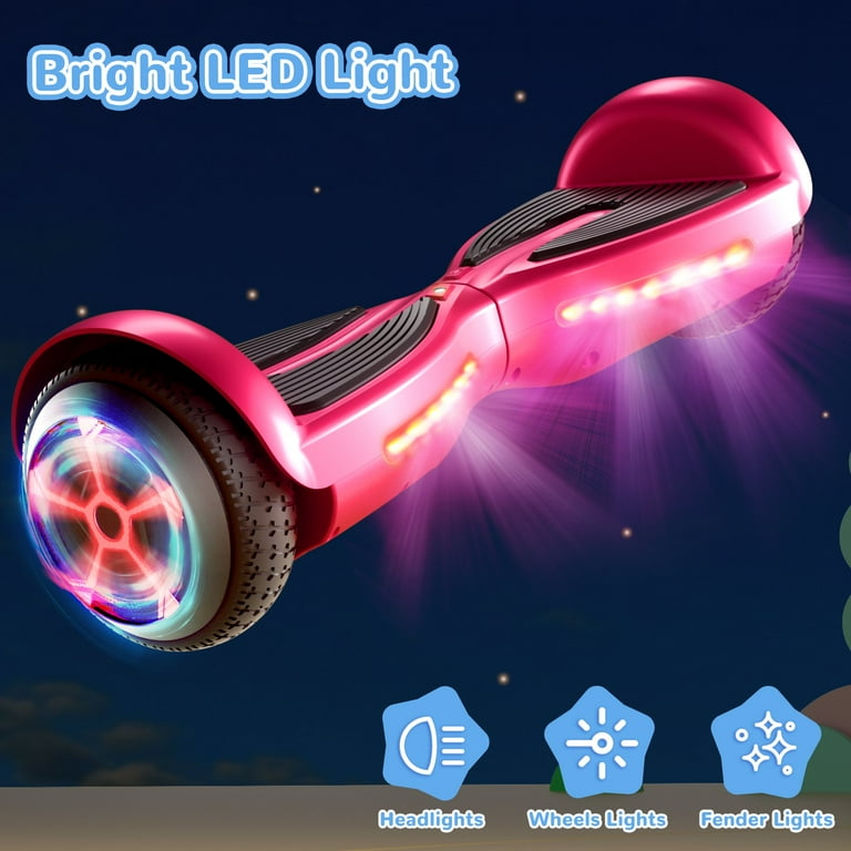 LIEAGLE Hoverboard 6.5 Self Balancing Electric Scooter 24V HoverBoard with Lights for Kids Adults