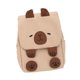 thumbnail image 5 of Mochila de capibara, bonita mochila de viaje ligera de gran capacidad, mochila para libros Caqui, 5 of 9