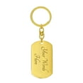 thumbnail image 5 of Psalm 23 German Bible  Keychain Stainless Steel or 18k Gold Dog Tag, 5 of 20