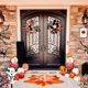 thumbnail image 5 of Alfombras de calabaza para Halloween, alfombra con forma de hojas de arce y calabaza, para el Día de Acción de Gracias, decoración de Halloween para sala de estar, dormitorio, cocina y baño., 5 of 5