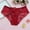 Red, variant on HUPOM Period Underwear For Women Silk Underwear For Women Medium waist Comfort Waist Solid Thong White XL