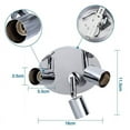 thumbnail image 5 of Jinsinto Plafonnier DEL 3 Spots Réglables Luminaire de Plafond 3xGU10 Éclairage de Plafond Angle Réglable Projecteur DEL 9 W Sans source Lumineuse, 5 of 5