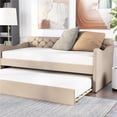 thumbnail image 6 of Furniture of America Knolt Fabric Twin Daybed With Trundle in Ivory, 6 of 10