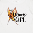 thumbnail image 4 of Inktastic Illinois Girl- Butterfly Girls Baby T-Shirt, 4 of 5