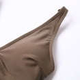 thumbnail image 5 of BOBOGOJP One Piece Swimsuit for Women Ring Linked Monokini Sexy Bathing Suit Cutout Swim Suit Coffee for Size XL, 5 of 9