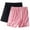 Pink, variant on Puyaiuu New 2025 Shorts for Women Plus Size Loose Solid Shorts High Elastic Waist Lightweight Women Shorts Plus