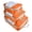 Orange, variant on VKLU 3 Set Compression Packing Cubes, Expandable Suitcase Organizers, Water-Resistant 600D Nylon Gear Bags, Lightweight Tidy-up Kit for Travel, Emerald Green