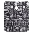 thumbnail image 2 of Hairdressing Cloth Barber Cape Soft Comfortable Hair Cutting Stylist Gown for Salon Home Use 3 Patterns Optional, 2 of 7