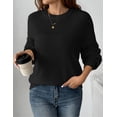 thumbnail image 4 of Zeagoo Women's Fall Chunky Knit Sweater Oversized Crewneck Long Sleeve Winter Cotton Pullover Sweaters Jumper Tops, 4 of 6