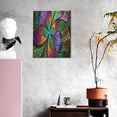 thumbnail image 3 of Sikiie Multicolored Beautiful Flower Print Canvas Decorative Hanging Painting, Anti-shrinkage Hanging Frame, Suitable for Home, Office Wall Decorations, 3 of 6