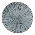 thumbnail image 3 of Saro Lifestyle 6005.BH14R 14 in. Round Velvet Pintucked Throw Poly Filled Pillow, Blush, 3 of 5