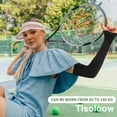 thumbnail image 7 of Tisoloow Arm Sleeves UV Sun Protection Cooling UPF 50+ for Men Women Sunblock Cycling, Golf, Outdoor Sports White&Grey&Navy One Size, 7 of 7