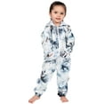 thumbnail image 5 of Joggies - TieDye Black Toddler Footless Hoodie One Piece - Toddler - Large (Fits 3'4 - 3'6"), 5 of 5