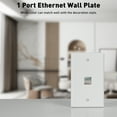 thumbnail image 6 of 10-Pack Ethernet Keystone Wall Plates, Single Gang RJ45 Wall Plates for RJ45 Keystone Jack and Modular Inserts, Matte, White, 6 of 9