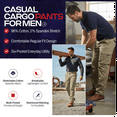 thumbnail image 5 of Alamo Casual Cargo Pants for Men - Stretchable, Regular Fit Cargo Work Pants for Men - 6 Pocket Outdoor Mens Work Pants, 5 of 8