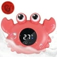 thumbnail image 2 of Fiudx Termómetro para Baby Shower, con Forma de Cangrejo, Sensor de Alta Sensibilidad, Resistente Al Agua, Pantalla Led para Lecturas Claras, Baño Seguro, Interacción Entre Padres E Hijos, Juego de 1, 2 of 6