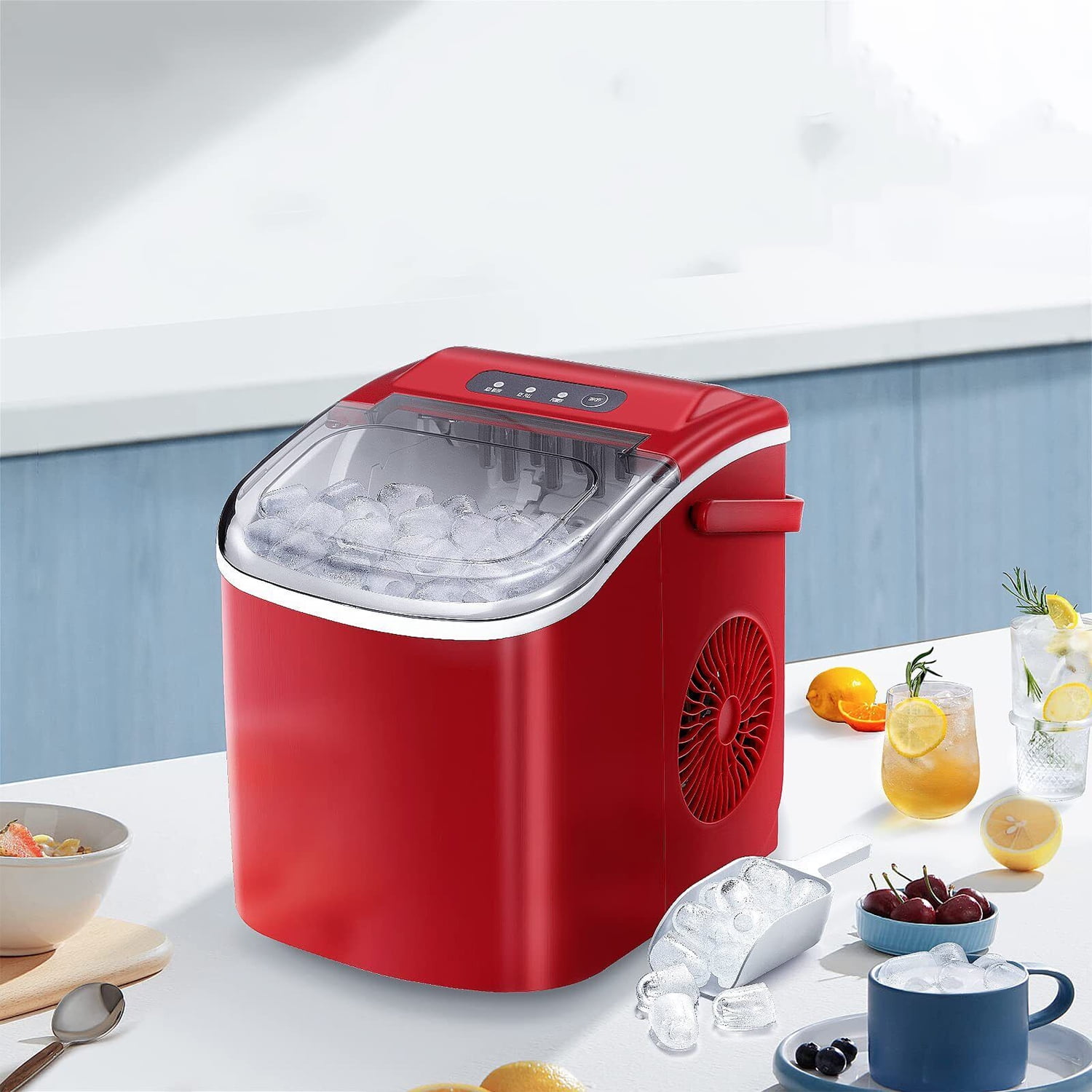 Countertop Nugget Ice Maker 26lbs Per Day with a Ice Scoop