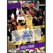 Ivica Zubac Card 2017-18 Prestige Bonus Shots Signatures Crystal #34