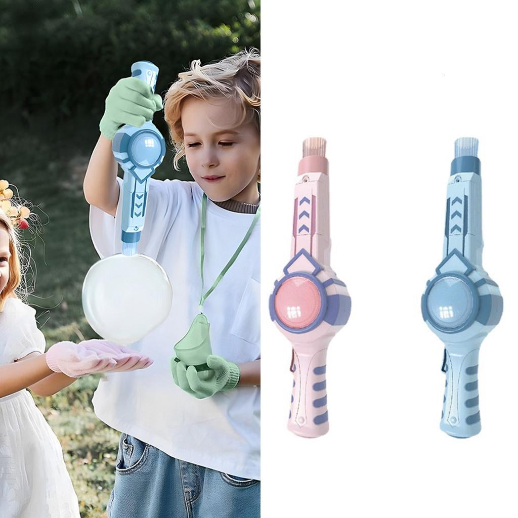 Fog Bubble Machine Rechargeable Automatic Electric Bubble Wand Producing Accessory Set for