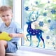 thumbnail image 5 of Navidad Copo De Nieve Azul Elk Pegatinas Electrostáticas Ventana De Vidrio Pegatinas Decorativas Para Dormitorio Aula Sala De Estar Moyic HA040831-05, 5 of 6