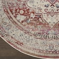 thumbnail image 5 of Nourison Vintage Kashan Persian Red/Ivory 6' x ROUND Area Rug, (6 Round), 5 of 9