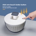 thumbnail image 3 of Salad Spinner Large 6.3 Qt, Manual Lettuce Spinner for Vegetable Prepping, One-Handed Pump Fruit Spinner, 3 of 7