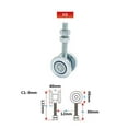 thumbnail image 2 of 1PC Industrial Sliding Door Pulley Steel Hardware Tools, Hanging Rail Channel Wheel Accessories H2 H3 ,Sturdy and Durable, 2 of 7