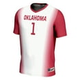 thumbnail image 2 of Unisex GameDay Greats #1 White Oklahoma Sooners  Lightweight Women's Soccer Jersey, 2 of 4