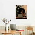 thumbnail image 2 of Nawypu African American Boho Wall Art, Black Women Art Framed, Book Lover Art, Black Girl Canvas Print, African American Canvas Art Wall Decor, Woman Reading Book Art, African American Girl Boho, 2 of 4