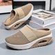thumbnail image 1 of Zapatillas de deporte de malla con amortiguación de aire para mujer (Caqui 41), 1 of 8