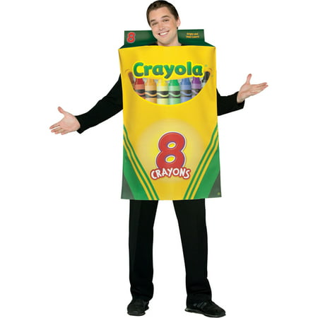 Adult Funny Licensed Crayola Crayon Box School Classroom Costume, Style