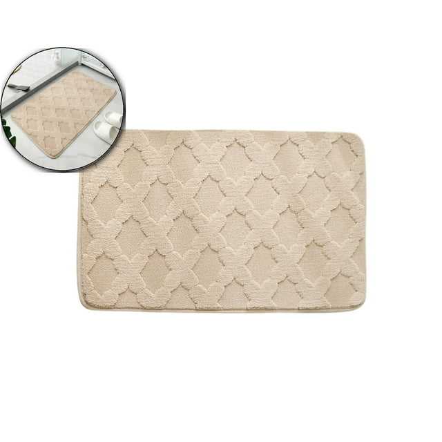 Dvruxg Memory Foam Bath Mat Rug 30"x20", Ultra Soft and Absorbent Bathroom Rugs, Non-Slip, Comfortable, Machine Washable Bath Carpet for Bathroom Floor, Tub, Shower