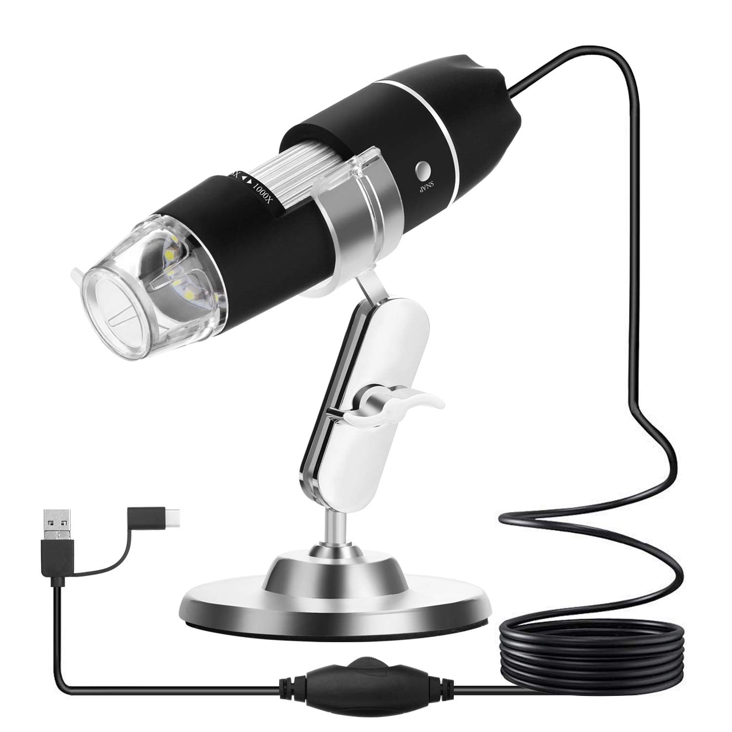 Jeanoko Metal housing USB2.0 Output 34MP Microscope Camera Microscope Camera Sturdy for Repairing Industry U.S. regulations 