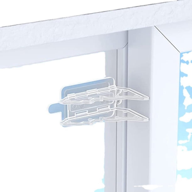 Cerraduras de seguridad Adhesivas BLESIY para ventana de puerta corredera 4 Piezas