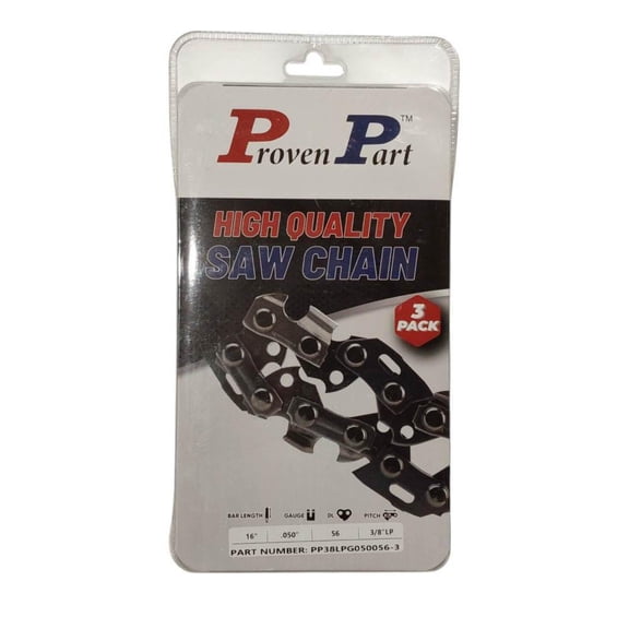 3-Pack of chainsaw Chain 38LP Pitch 050 Gauge 56 DL Fits Craftsman CMXGZAM700123