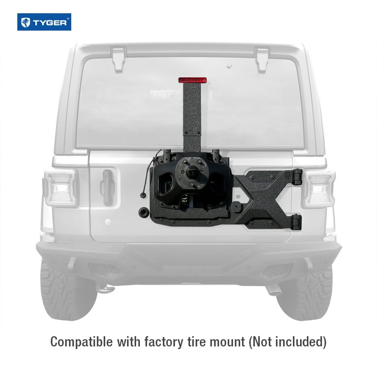 JK HD Adjustable Tire Carrier Wheel Spacer Kit 07-Pres Wrangler JK