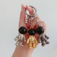 thumbnail image 2 of Robot KeychainsCreative Spacemen Car Key Chain Ring for Office Backpack Purse Charm(gold，2pcs), 2 of 3