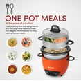 thumbnail image 5 of Aroma 6-Cup Electric Rice Cooker, Orange - Rice & Grain, 5 of 8