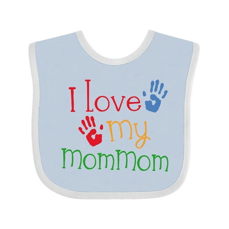 

Inktastic I Love My Mommom Boys or Girls Baby Bib