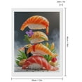 thumbnail image 2 of Diamond Art Kits for Adults, Sushi Art Culinary Display 5D Diamond Painting Kits for Adults Beginners, DIY Full Drill Diamond Painting, Gem Art and Crafts 12x16, 2 of 7