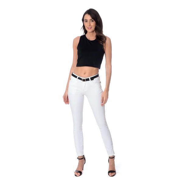 Jenas slim fit American College AC05 WHITE