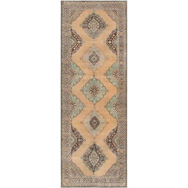 Pasargad Home 55797 Vintage Sivas Collection Hand-Knotted Wool Area Rug - 4 ft. 8 in. x 13 ft. 9 in.