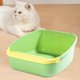 thumbnail image 2 of Caja de arena para gatos, orinal para gatos, inodoro con cuchara, orinal para gatos, bandeja de arena para mascotas Amarillo verde Yuyangstore Bandeja de arena para gatos, 2 of 8