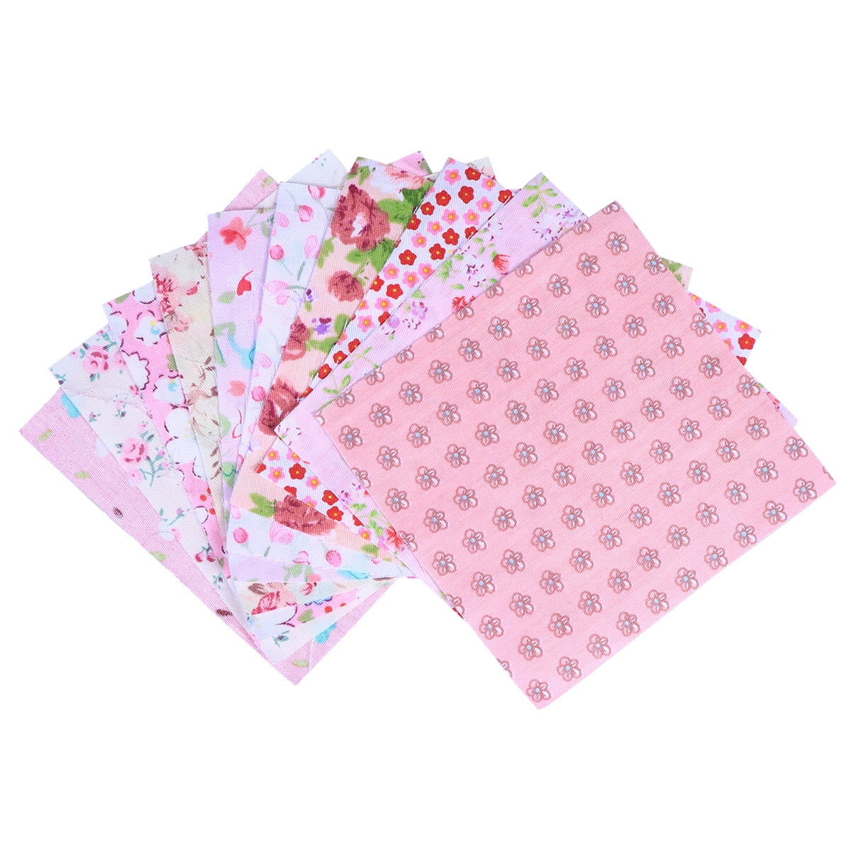 Etereauty Fabric Sewing Cloth Cotton Squares Quarters Patchwork Fat