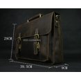 thumbnail image 3 of Crazy Horse-maletín Vintage de cuero genuino para hombre, bolso para ordenador portátil de 15 pulgadas, bolso de negocios para el trabajo, bandolera, bolso de mano, M088, 3 of 4
