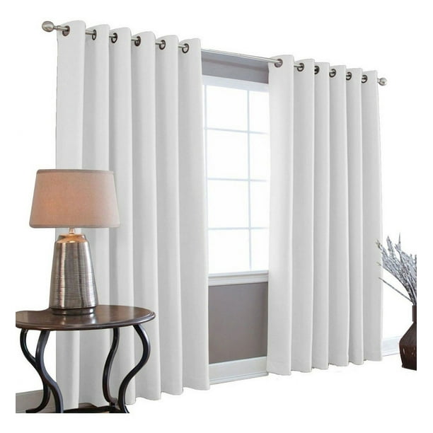Cortinas Blackout 275cm Ancho X 215cm De Largo En 2 Paneles, 100% Microfibra Poliéster NEBLINA