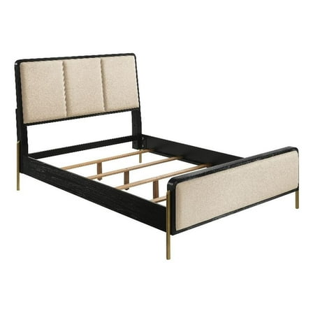 Arini 56-inch Eastern King Panel Bed Cream and Black