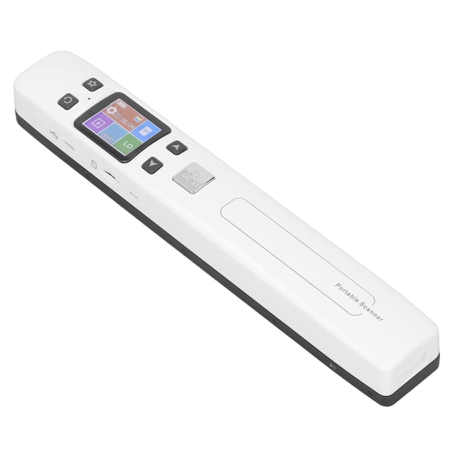 Scanner Portable, Écran Couleur HD Bord Distance Appareil de Numérisation Photo Batterie 900mAh pour Maison École Bureau