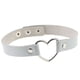 thumbnail image 5 of Collar colorido Jumpingount multicolor dulce regalo cumpleaños cuero gargantillas ropa para el cuello Curb brillante corazón Gargantilla Plata, 5 of 6